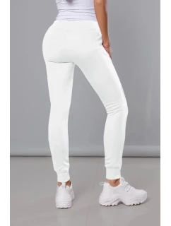 Bílé teplákové kalhoty model 21475474 - J.STYLE