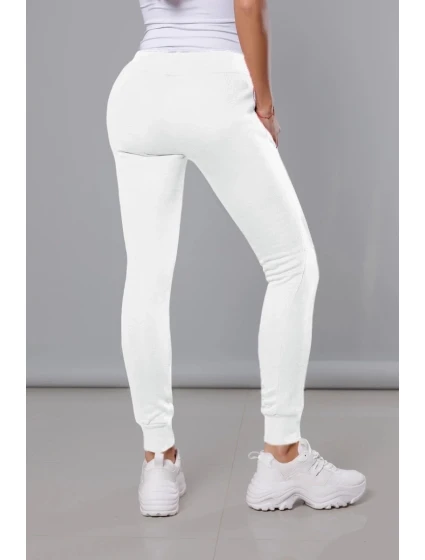 Bílé teplákové kalhoty model 21475474 - J.STYLE