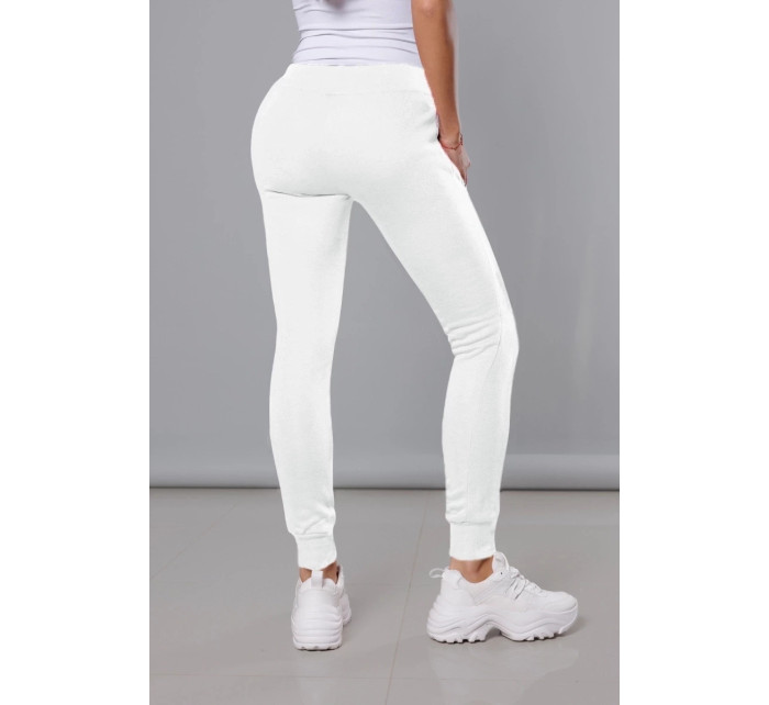 Bílé teplákové kalhoty (CK01-1)