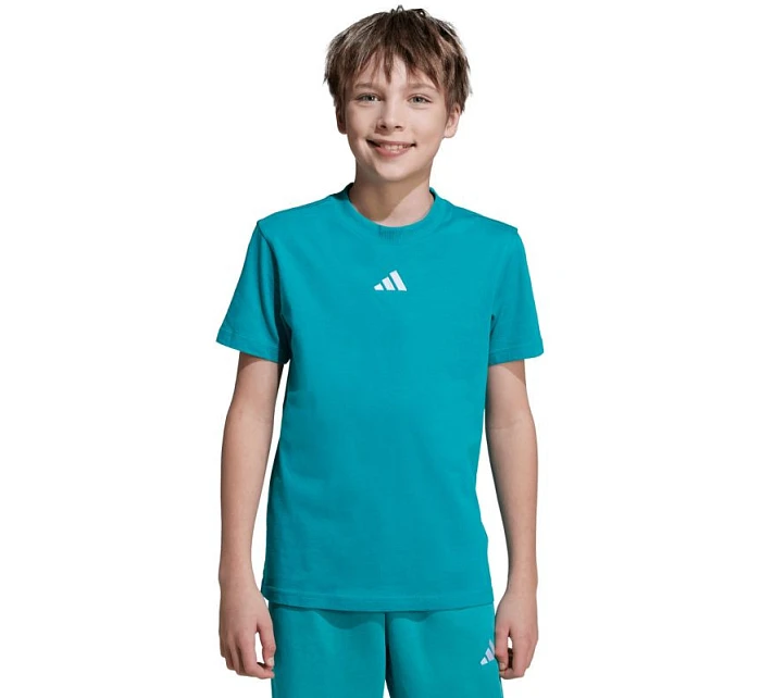 Dětské tričko Essentials Tee 160 zelené model 22052623 - ADIDAS Dětské tričko Essentials Tee 160 zelené model 22052623 - ADIDAS