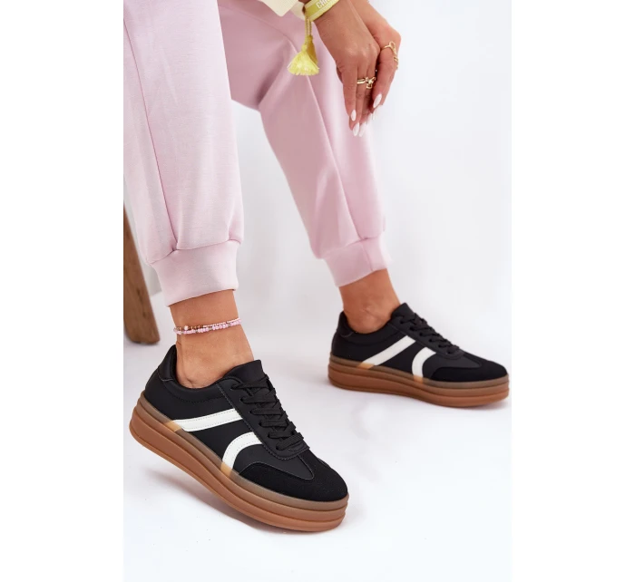 Dámské Tenisky Na Platformě Černé Tolianna Dámské Tenisky Na Platformě Černé Tolianna