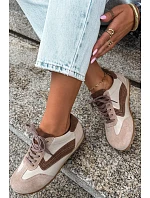 Dámské kožené semišové barefoot tenisky Zazoo N1400 béžové Dámské kožené semišové barefoot tenisky Zazoo N1400 béžové