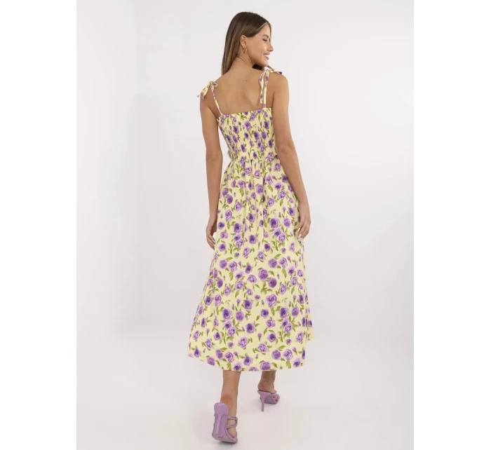 Sukienka MI SK  jasny żółty model 21124356 - FPrice