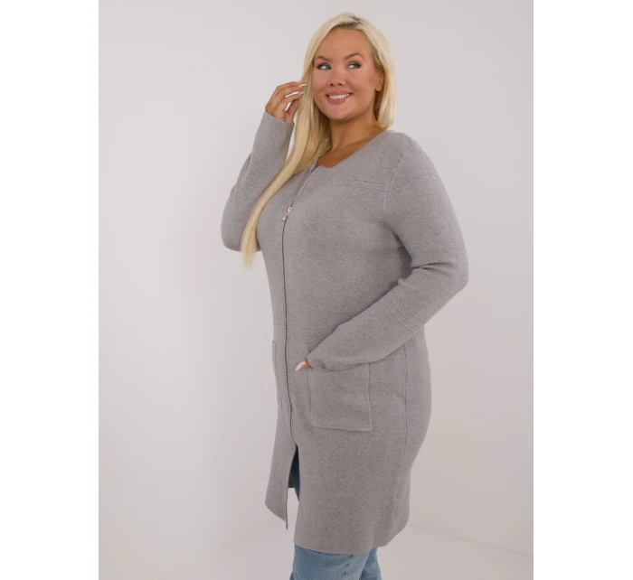 Sweter PM SW model 22003970 szary - FPrice Sweter PM SW model 22003970 szary - FPrice