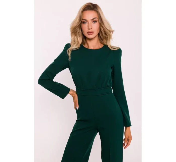 Kombinéza s rameny lahvově zelená model 20514963 - Moe Kombinéza s rameny lahvově zelená model 20514963 - Moe