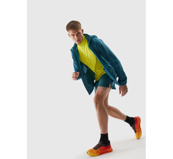 Pánská běžecká bunda Ultralight 4F - mořská zelená Pánská běžecká bunda Ultralight 4F - mořská zelená