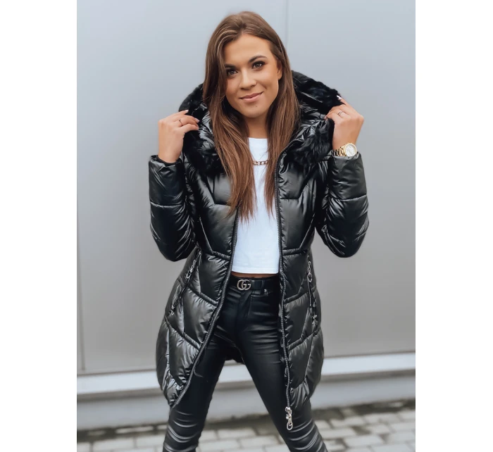 Dámská zimní bunda s kapucí KRISTA černá FashionStreet TY3065