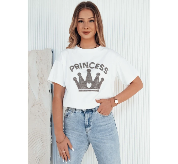 Dámské tričko PRINCY bílé FashionStreet RY2390