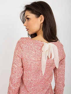 Červená melanžová vlněná halenka Lakerta model 19576753 - Factory Price