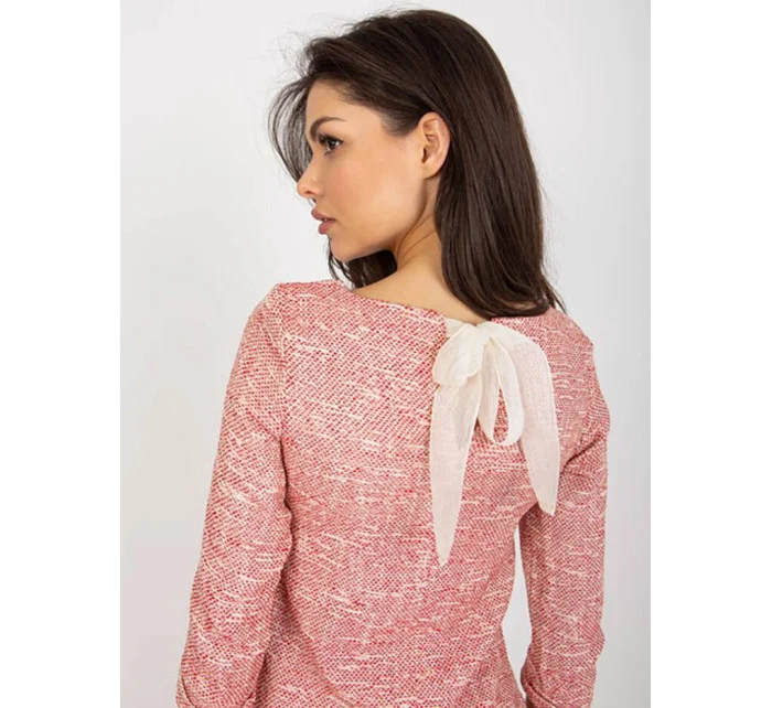 Červená melanžová vlněná halenka Lakerta model 19576753 - Factory Price Červená melanžová vlněná halenka Lakerta model 19576753 - Factory Price