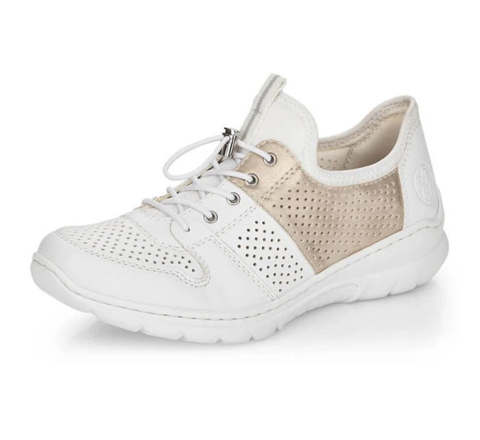 Pohodlná polobotka W model 22033528 bílá - Rieker