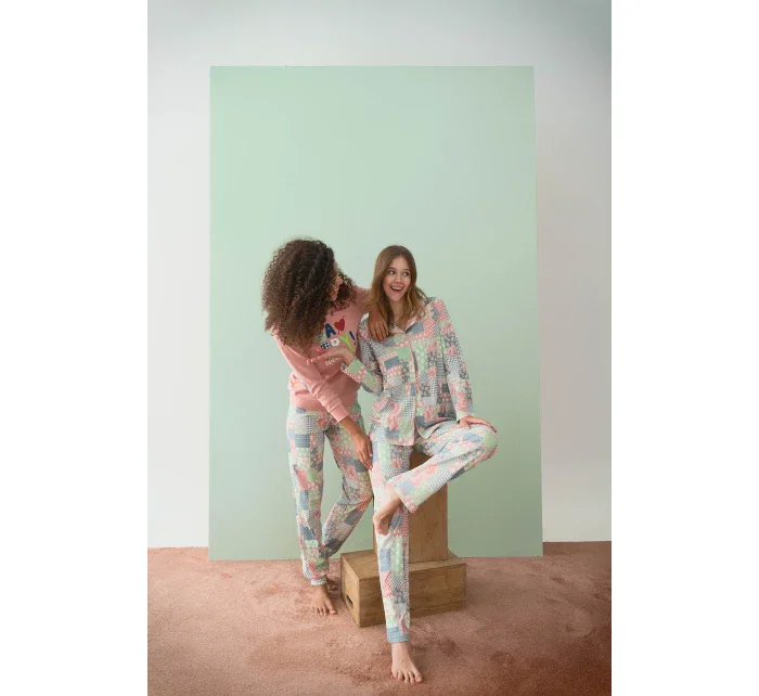 Vamp - Dvoudílné dámské pyžamo - Gil 17524 - Vamp