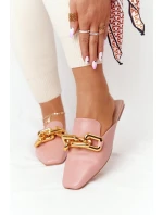Dámské Nazouváky S řetízkem Růžové model 21549944 On Me - Boto