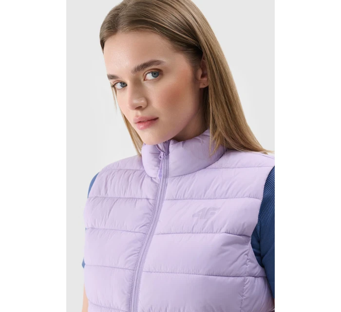 Dámský Bezrukávník Pevný S Límcem 4F Fialový 4FWAW24TVJAF139-52S Dámský Bezrukávník Pevný S Límcem 4F Fialový 4FWAW24TVJAF139-52S