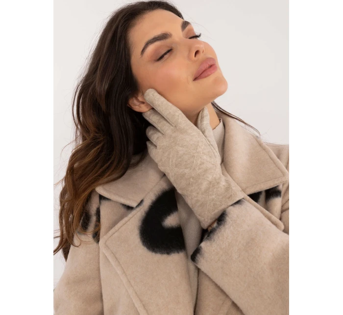 Rukavice AT RK model 20509637 béžové - FPrice