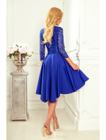 Šaty s krajkovým výstřihem Numoco NICOLLE - modré