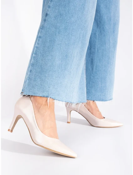 Originální hnědé lodičky dámské na jehlovém podpatku Originální hnědé lodičky dámské na jehlovém podpatku