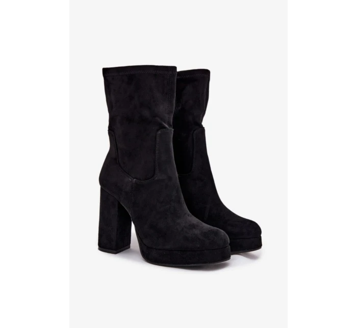 Boty na podpatku model 218499 Step in style Boty na podpatku model 218499 Step in style