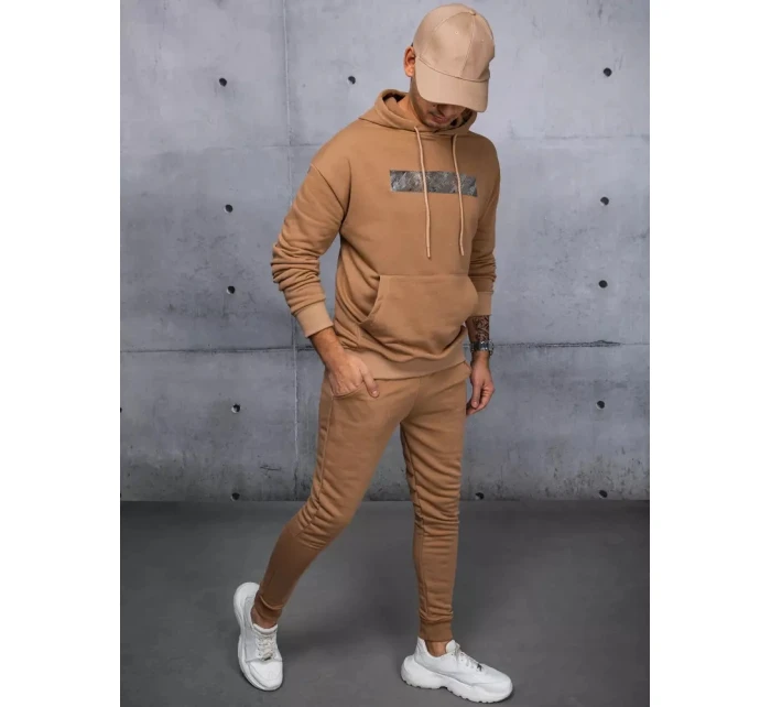 Pánská tepláková souprava velbloudí barvy model 21967483 - Dstreet