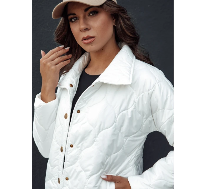 Dámská prošívaná přechodová bunda RATIA ecru FashionStreet TY4526