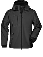 JN 1000 Pánská 3vrstvá zimní softshellová bunda model 22494738 black - Daiber