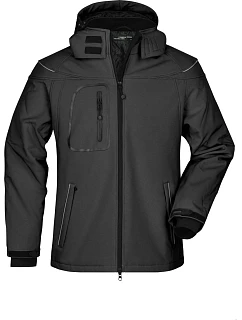 JN 1000 Pánská 3vrstvá zimní softshellová bunda model 22494738 black - Daiber