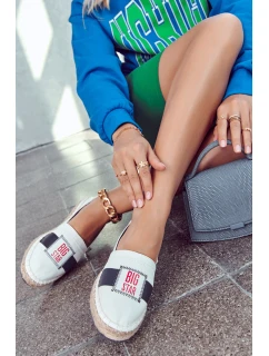 Dámské espadrilky Big Star bílá a tmavě modrá model 21580397 - Big Star Shoes