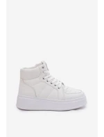 Vysoké dámské tenisky na platformě bílé Tillive Vysoké dámské tenisky na platformě bílé Tillive