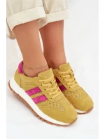Dámské tenisky z pravé nubukové kůže žluté Marceline Dámské tenisky z pravé nubukové kůže žluté Marceline