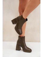 Boty na podpatku model 204677 Step in style Boty na podpatku model 204677 Step in style