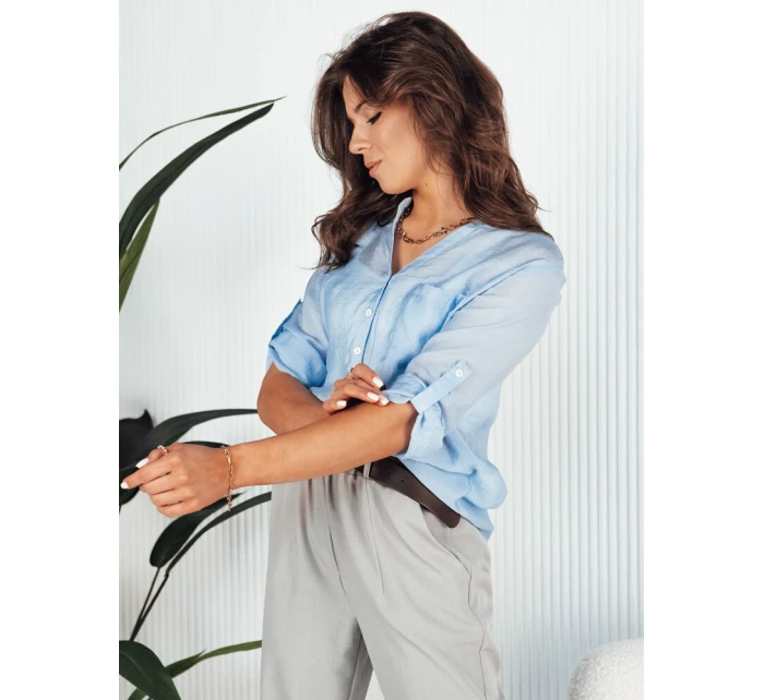 Dámská modrá košile LUNA FashionStreet RY2326