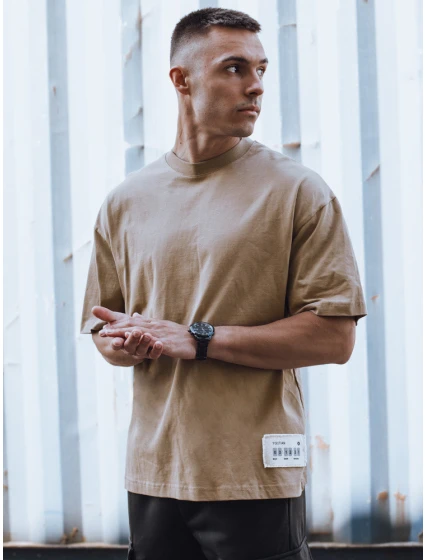 FashionStreet pánské velbloudí tričko RX5513