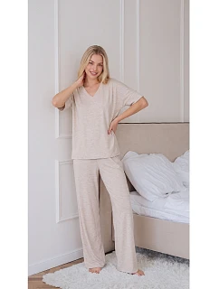 Pyžamo Luna 1314 k/r S–XL béžové