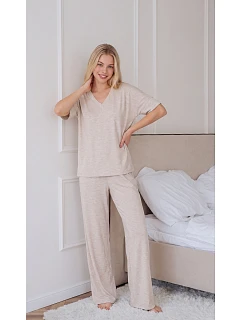 Pyžamo Luna 1314 k/r S–XL béžové