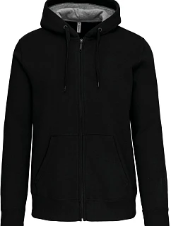 Kariban K 444 Mikina s kapucí z těžké bavlny 20.K444 black