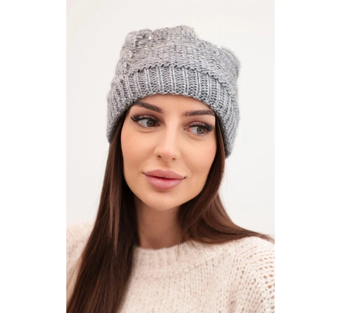 Dámská čepice Amira K359 světlá šedá