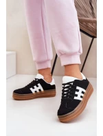 Dámské tenisky na platformě černé Syliyana Dámské tenisky na platformě černé Syliyana