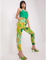 Kalhoty DHJ SP 12787D.11 světle zelená