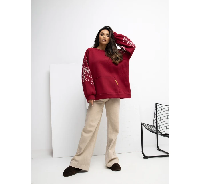 Bluza RV BL model 21777700 bordowy - FPrice Bluza RV BL model 21777700 bordowy - FPrice