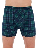 Pánské boxerky Cornette Prime 904/121 Tmavě zelená s modrou - Cornette