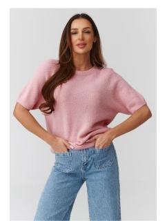 Svetr s krátkým rukávem  model 224079 Makadamia