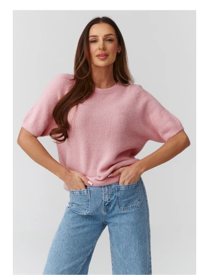 Svetr s krátkým rukávem  model 224079 Makadamia