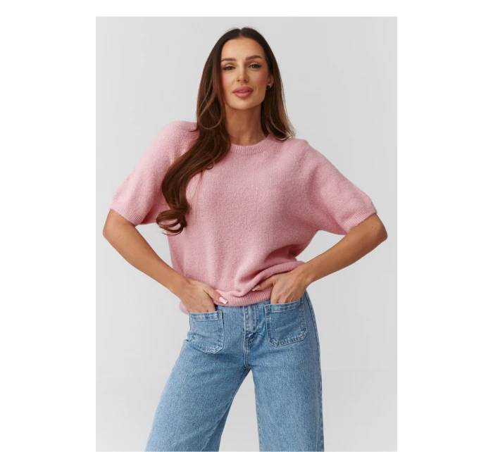 Svetr s krátkým rukávem  model 224079 Makadamia