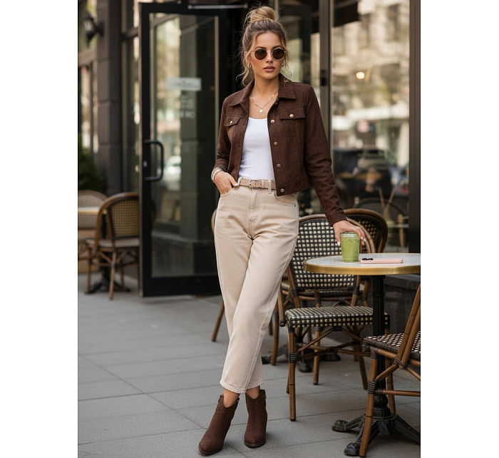 Kurtka damska brązowa model 22084528 - FashionStreet Kurtka damska brązowa model 22084528 - FashionStreet