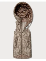 Tenké bez rukávů s kontrastním lemováním Goodlookin beige (B8583-12)