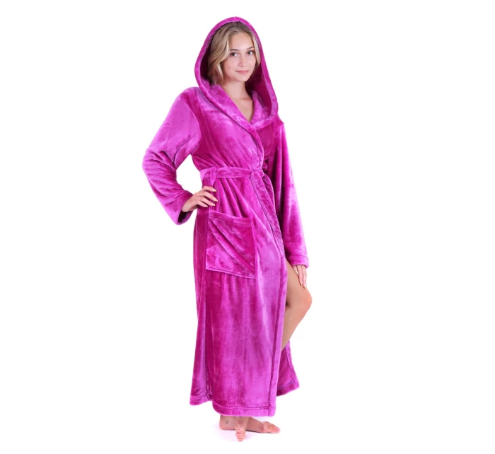 Dámský župan Siena s kapucí 3156 starorůžová - Vestis Dámský župan Siena s kapucí 3156 starorůžová - Vestis