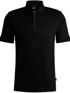 Pánská polokošile BOSS Polston 11 NERO slim fit černá (50513375-001)