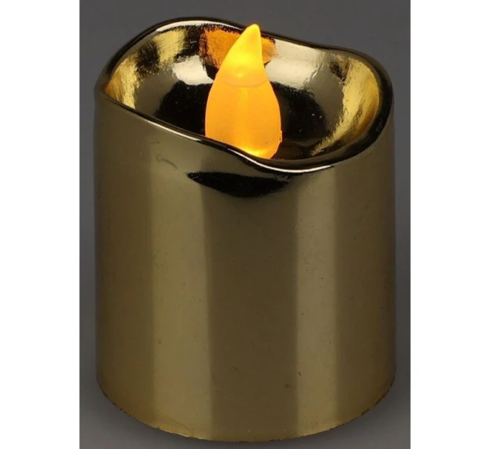 SADA 4 ČAJOVÝCH SVÍČEK VEDENÝCH ZLATOU BARVOU SADA 4 ČAJOVÝCH SVÍČEK VEDENÝCH ZLATOU BARVOU