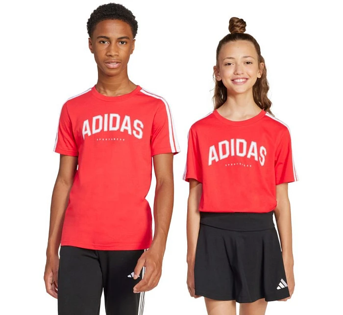 Adidas Codes Dětské tričko Collegiate Graphic red JI6673 Adidas Codes Dětské tričko Collegiate Graphic red JI6673