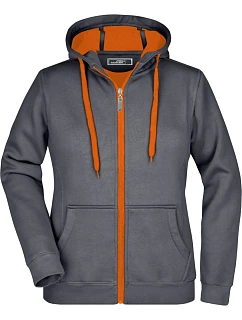 Daiber JN 354 Dámská mikina Doubleface 02.0354 carbon/orange